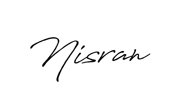 if you are searching for the best signature style for your name Nisran. so please give up your signature search. here we have designed multiple signature styles  using Antro_Vectra_Bolder. Nisran signature style 7 images and pictures png