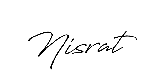 if you are searching for the best signature style for your name Nisrat. so please give up your signature search. here we have designed multiple signature styles  using Antro_Vectra_Bolder. Nisrat signature style 7 images and pictures png