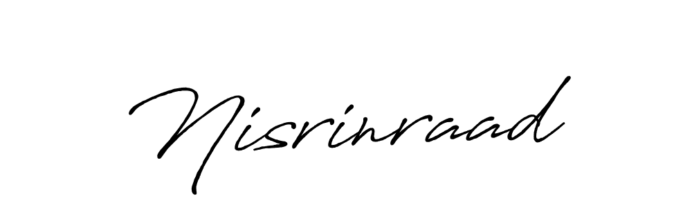 Also You can easily find your signature by using the search form. We will create Nisrinraad name handwritten signature images for you free of cost using Antro_Vectra_Bolder sign style. Nisrinraad signature style 7 images and pictures png