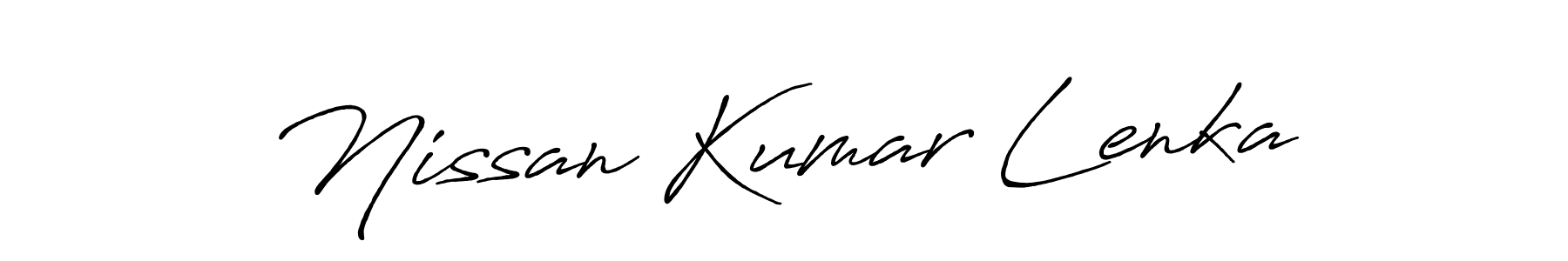 Nissan Kumar Lenka stylish signature style. Best Handwritten Sign (Antro_Vectra_Bolder) for my name. Handwritten Signature Collection Ideas for my name Nissan Kumar Lenka. Nissan Kumar Lenka signature style 7 images and pictures png