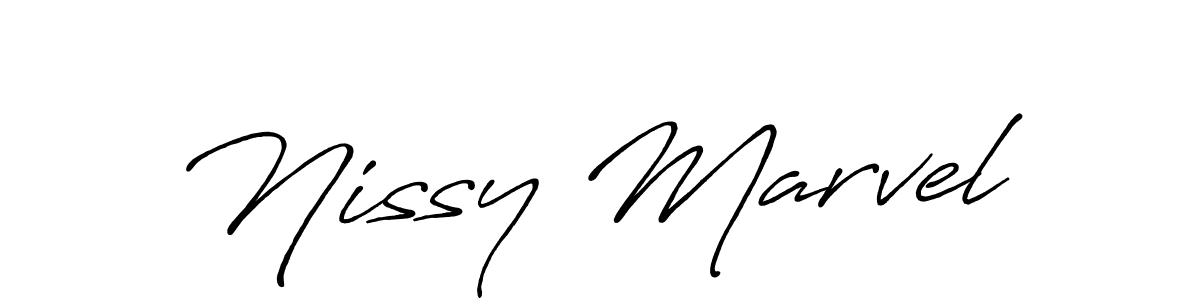 It looks lik you need a new signature style for name Nissy Marvel. Design unique handwritten (Antro_Vectra_Bolder) signature with our free signature maker in just a few clicks. Nissy Marvel signature style 7 images and pictures png