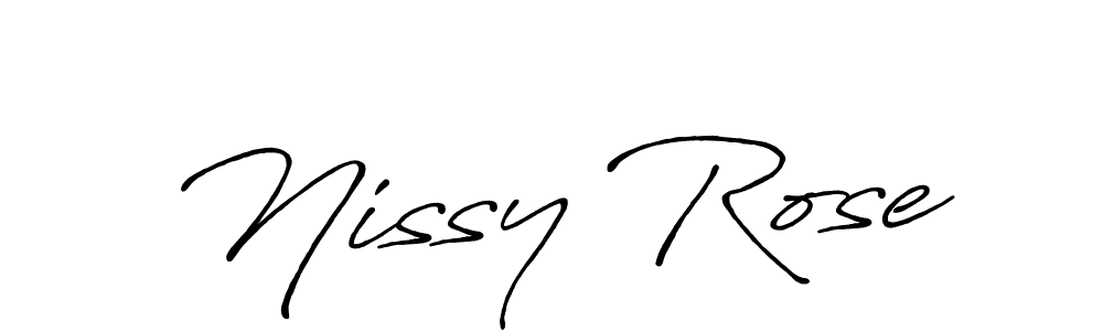 Design your own signature with our free online signature maker. With this signature software, you can create a handwritten (Antro_Vectra_Bolder) signature for name Nissy Rose. Nissy Rose signature style 7 images and pictures png