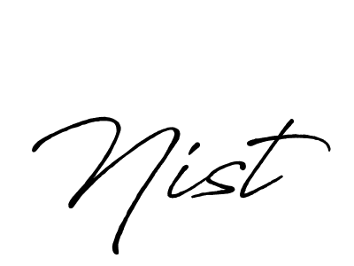 Make a beautiful signature design for name Nist. Use this online signature maker to create a handwritten signature for free. Nist signature style 7 images and pictures png