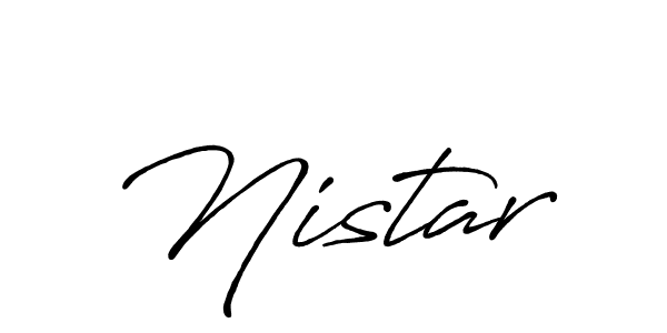 Antro_Vectra_Bolder is a professional signature style that is perfect for those who want to add a touch of class to their signature. It is also a great choice for those who want to make their signature more unique. Get Nistar name to fancy signature for free. Nistar signature style 7 images and pictures png