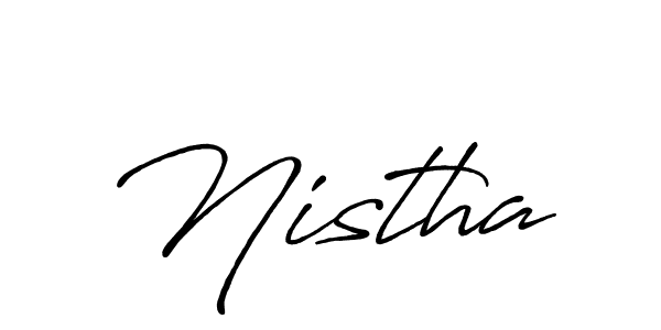 if you are searching for the best signature style for your name Nistha. so please give up your signature search. here we have designed multiple signature styles  using Antro_Vectra_Bolder. Nistha signature style 7 images and pictures png