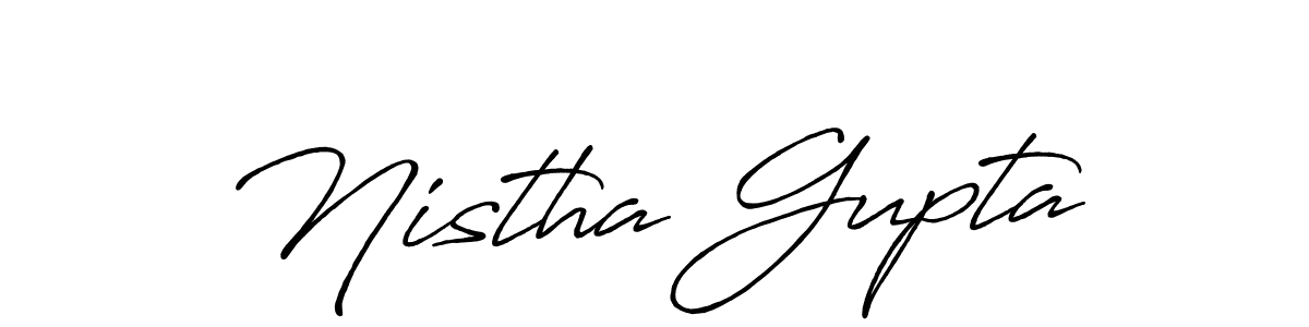 if you are searching for the best signature style for your name Nistha Gupta. so please give up your signature search. here we have designed multiple signature styles  using Antro_Vectra_Bolder. Nistha Gupta signature style 7 images and pictures png