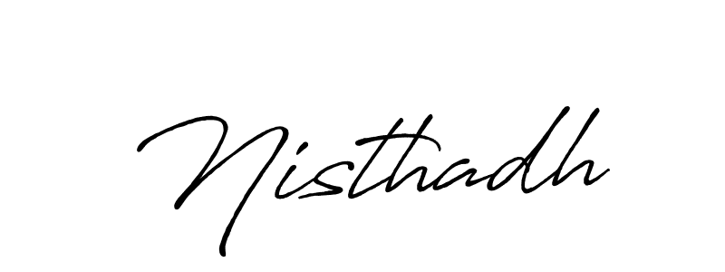 How to make Nisthadh name signature. Use Antro_Vectra_Bolder style for creating short signs online. This is the latest handwritten sign. Nisthadh signature style 7 images and pictures png