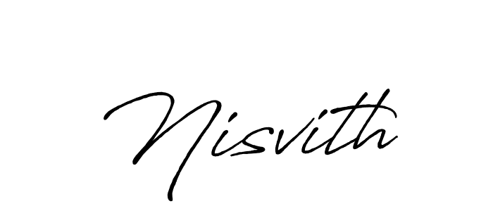 It looks lik you need a new signature style for name Nisvith. Design unique handwritten (Antro_Vectra_Bolder) signature with our free signature maker in just a few clicks. Nisvith signature style 7 images and pictures png