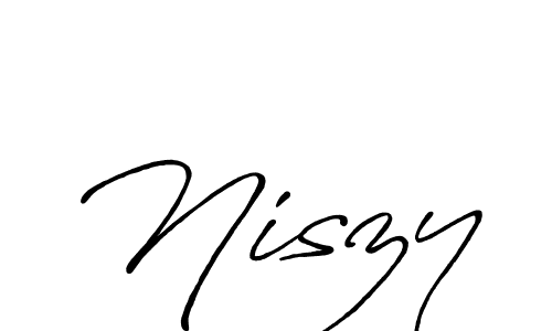 Design your own signature with our free online signature maker. With this signature software, you can create a handwritten (Antro_Vectra_Bolder) signature for name Niszy. Niszy signature style 7 images and pictures png