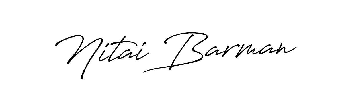 Antro_Vectra_Bolder is a professional signature style that is perfect for those who want to add a touch of class to their signature. It is also a great choice for those who want to make their signature more unique. Get Nitai Barman name to fancy signature for free. Nitai Barman signature style 7 images and pictures png