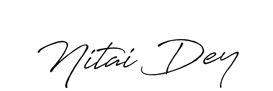 Antro_Vectra_Bolder is a professional signature style that is perfect for those who want to add a touch of class to their signature. It is also a great choice for those who want to make their signature more unique. Get Nitai Dey name to fancy signature for free. Nitai Dey signature style 7 images and pictures png