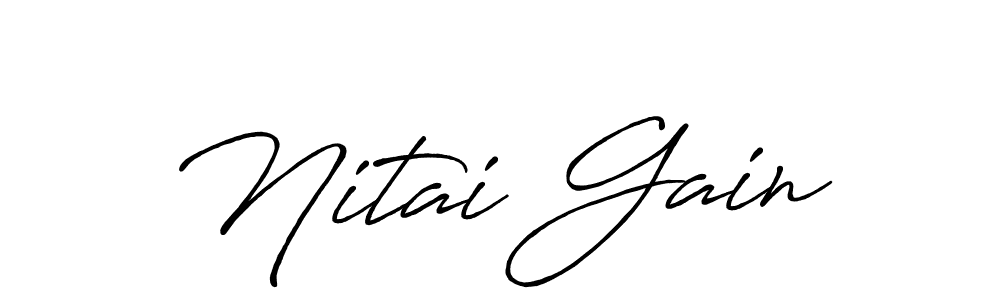 You can use this online signature creator to create a handwritten signature for the name Nitai Gain. This is the best online autograph maker. Nitai Gain signature style 7 images and pictures png