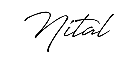 The Antro_Vectra_Bolder font transforms the name Nital into an executive sign with sharp precision and distinguished character. Nital signature style 7 images and pictures png