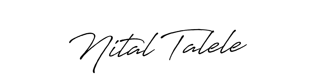 How to make Nital Talele signature? Antro_Vectra_Bolder is a professional autograph style. Create handwritten signature for Nital Talele name. Nital Talele signature style 7 images and pictures png