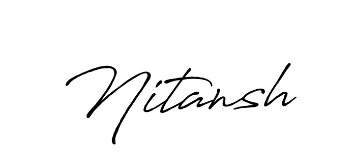 Also we have Nitansh name is the best signature style. Create professional handwritten signature collection using Antro_Vectra_Bolder autograph style. Nitansh signature style 7 images and pictures png