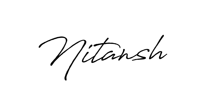 Also we have Nitansh name is the best signature style. Create professional handwritten signature collection using Antro_Vectra_Bolder autograph style. Nitansh signature style 7 images and pictures png