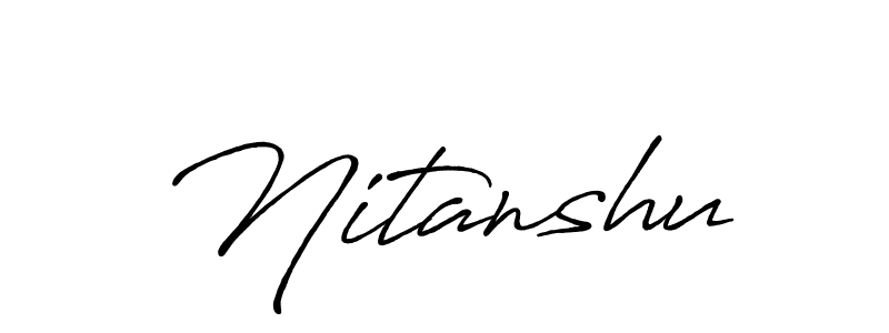if you are searching for the best signature style for your name Nitanshu. so please give up your signature search. here we have designed multiple signature styles  using Antro_Vectra_Bolder. Nitanshu signature style 7 images and pictures png