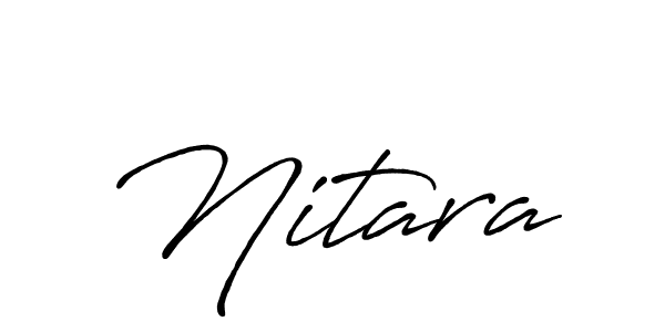 Design your own signature with our free online signature maker. With this signature software, you can create a handwritten (Antro_Vectra_Bolder) signature for name Nitara. Nitara signature style 7 images and pictures png