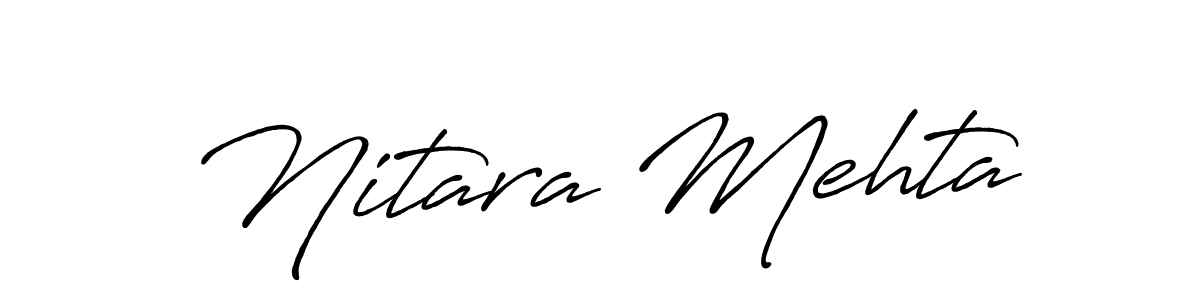 if you are searching for the best signature style for your name Nitara Mehta. so please give up your signature search. here we have designed multiple signature styles  using Antro_Vectra_Bolder. Nitara Mehta signature style 7 images and pictures png