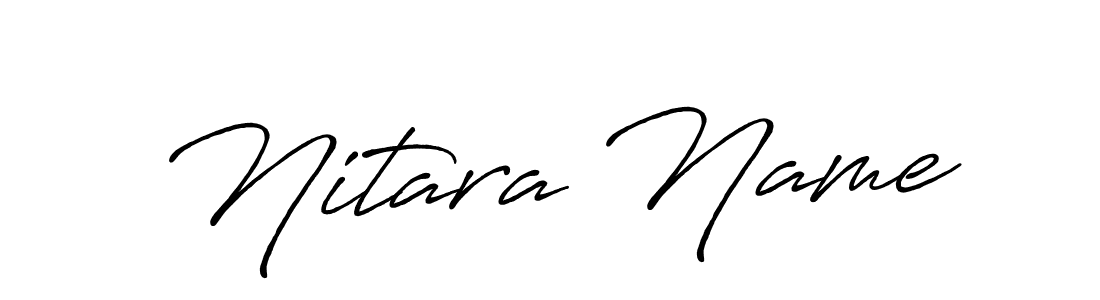 if you are searching for the best signature style for your name Nitara Name. so please give up your signature search. here we have designed multiple signature styles  using Antro_Vectra_Bolder. Nitara Name signature style 7 images and pictures png