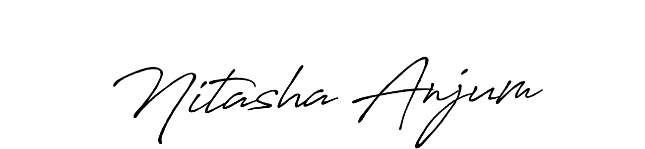 Antro_Vectra_Bolder is a professional signature style that is perfect for those who want to add a touch of class to their signature. It is also a great choice for those who want to make their signature more unique. Get Nitasha Anjum name to fancy signature for free. Nitasha Anjum signature style 7 images and pictures png