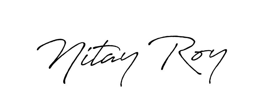 Similarly Antro_Vectra_Bolder is the best handwritten signature design. Signature creator online .You can use it as an online autograph creator for name Nitay Roy. Nitay Roy signature style 7 images and pictures png