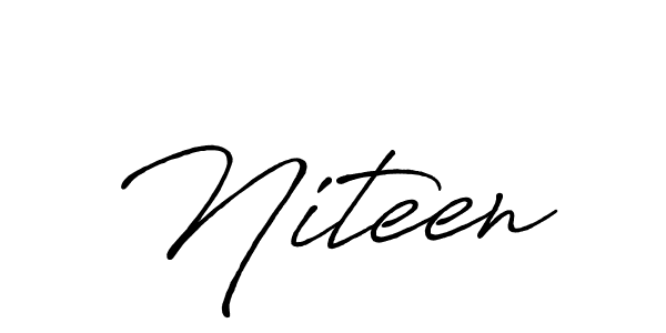 Best and Professional Signature Style for Niteen. Antro_Vectra_Bolder Best Signature Style Collection. Niteen signature style 7 images and pictures png