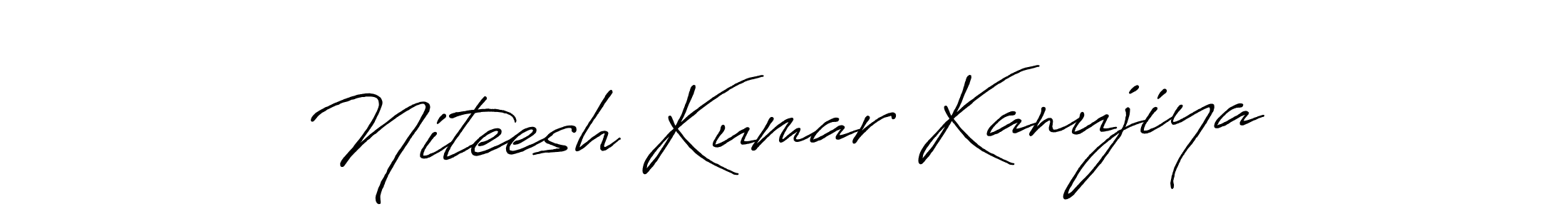 if you are searching for the best signature style for your name Niteesh Kumar Kanujiya. so please give up your signature search. here we have designed multiple signature styles  using Antro_Vectra_Bolder. Niteesh Kumar Kanujiya signature style 7 images and pictures png