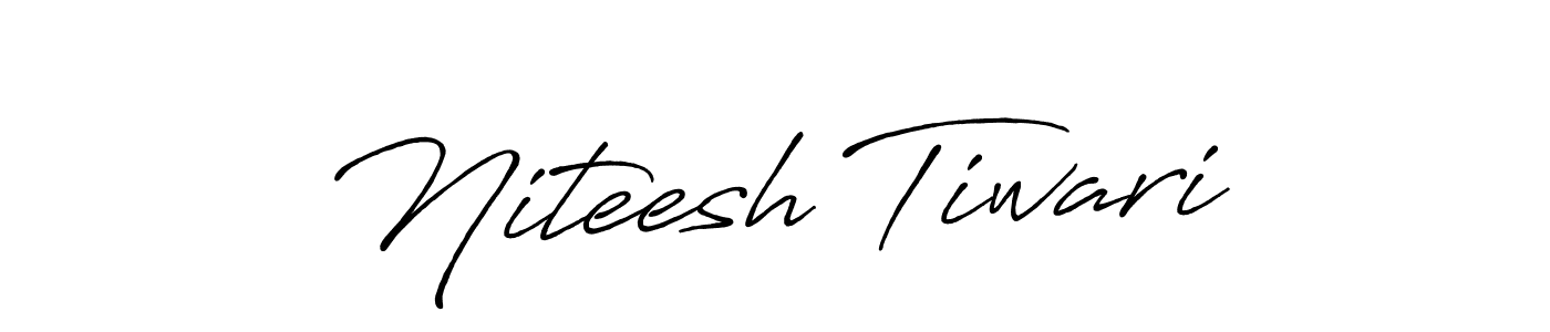 Use a signature maker to create a handwritten signature online. With this signature software, you can design (Antro_Vectra_Bolder) your own signature for name Niteesh Tiwari. Niteesh Tiwari signature style 7 images and pictures png