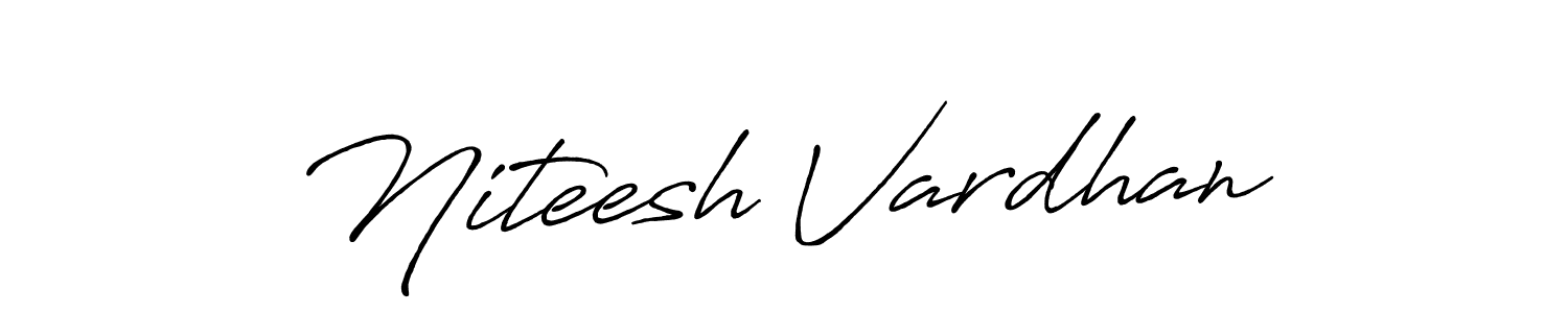 Also we have Niteesh Vardhan name is the best signature style. Create professional handwritten signature collection using Antro_Vectra_Bolder autograph style. Niteesh Vardhan signature style 7 images and pictures png