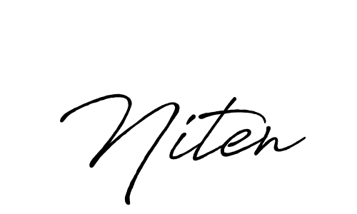 How to make Niten name signature. Use Antro_Vectra_Bolder style for creating short signs online. This is the latest handwritten sign. Niten signature style 7 images and pictures png