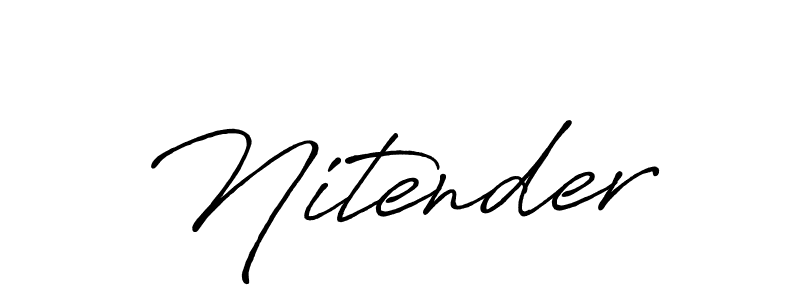 Once you've used our free online signature maker to create your best signature Antro_Vectra_Bolder style, it's time to enjoy all of the benefits that Nitender name signing documents. Nitender signature style 7 images and pictures png