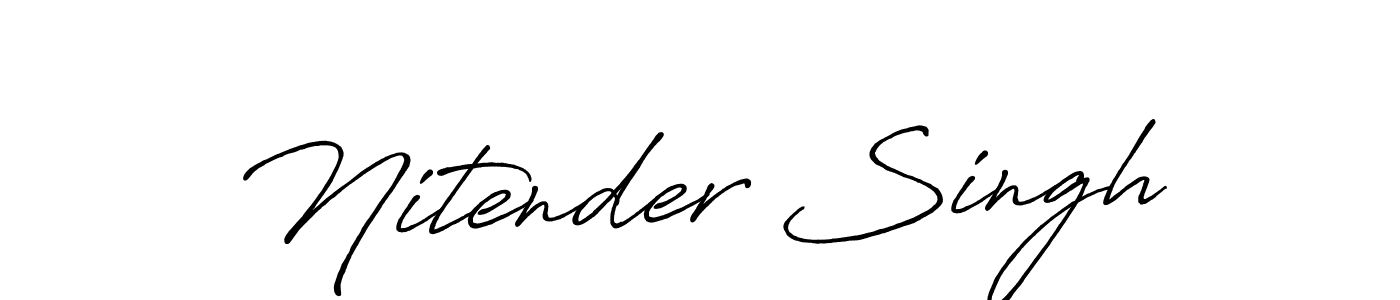 Make a beautiful signature design for name Nitender Singh. Use this online signature maker to create a handwritten signature for free. Nitender Singh signature style 7 images and pictures png