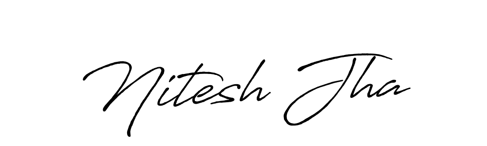 The best way (Antro_Vectra_Bolder) to make a short signature is to pick only two or three words in your name. The name Nitesh Jha include a total of six letters. For converting this name. Nitesh Jha signature style 7 images and pictures png