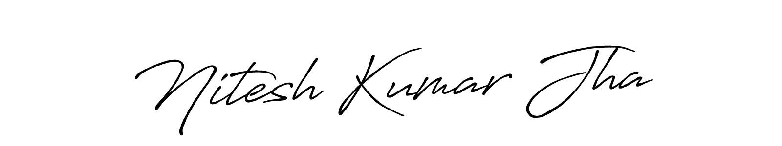 This is the best signature style for the Nitesh Kumar Jha name. Also you like these signature font (Antro_Vectra_Bolder). Mix name signature. Nitesh Kumar Jha signature style 7 images and pictures png