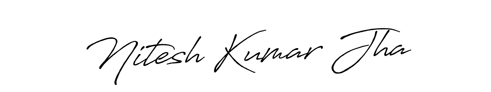 How to make Nitesh Kumar Jha signature? Antro_Vectra_Bolder is a professional autograph style. Create handwritten signature for Nitesh Kumar Jha name. Nitesh Kumar Jha signature style 7 images and pictures png