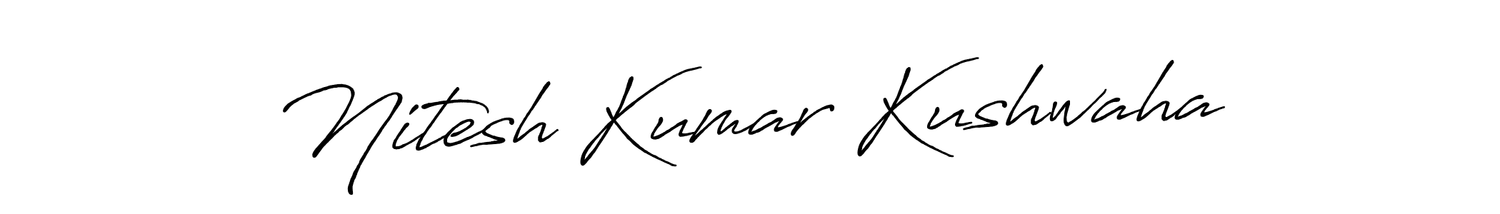 Use a signature maker to create a handwritten signature online. With this signature software, you can design (Antro_Vectra_Bolder) your own signature for name Nitesh Kumar Kushwaha. Nitesh Kumar Kushwaha signature style 7 images and pictures png