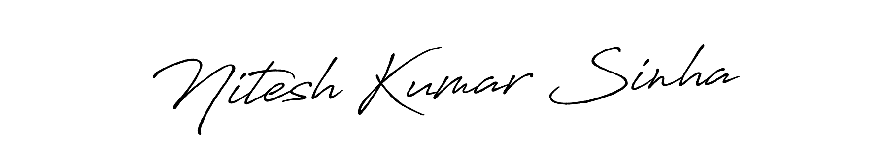 How to Draw Nitesh Kumar Sinha signature style? Antro_Vectra_Bolder is a latest design signature styles for name Nitesh Kumar Sinha. Nitesh Kumar Sinha signature style 7 images and pictures png