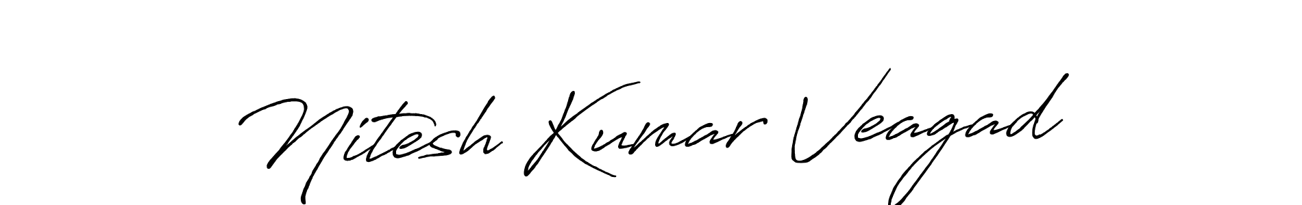 Design your own signature with our free online signature maker. With this signature software, you can create a handwritten (Antro_Vectra_Bolder) signature for name Nitesh Kumar Veagad. Nitesh Kumar Veagad signature style 7 images and pictures png