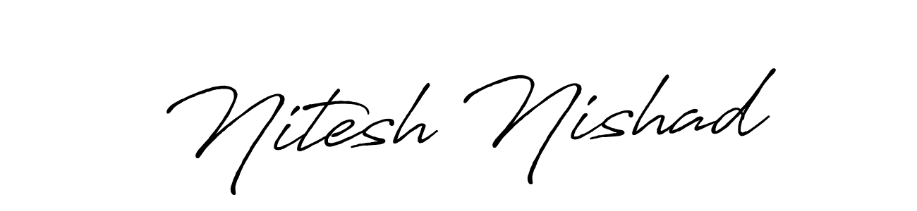How to Draw Nitesh Nishad signature style? Antro_Vectra_Bolder is a latest design signature styles for name Nitesh Nishad. Nitesh Nishad signature style 7 images and pictures png