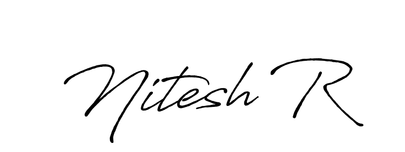 Once you've used our free online signature maker to create your best signature Antro_Vectra_Bolder style, it's time to enjoy all of the benefits that Nitesh R name signing documents. Nitesh R signature style 7 images and pictures png
