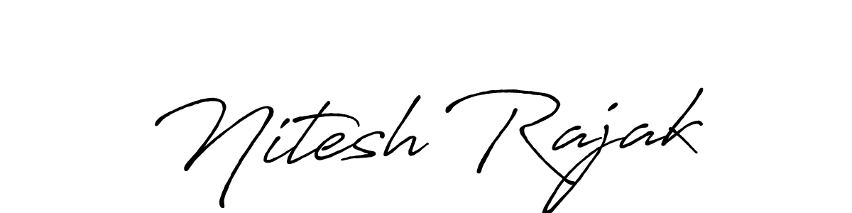 Also we have Nitesh Rajak name is the best signature style. Create professional handwritten signature collection using Antro_Vectra_Bolder autograph style. Nitesh Rajak signature style 7 images and pictures png