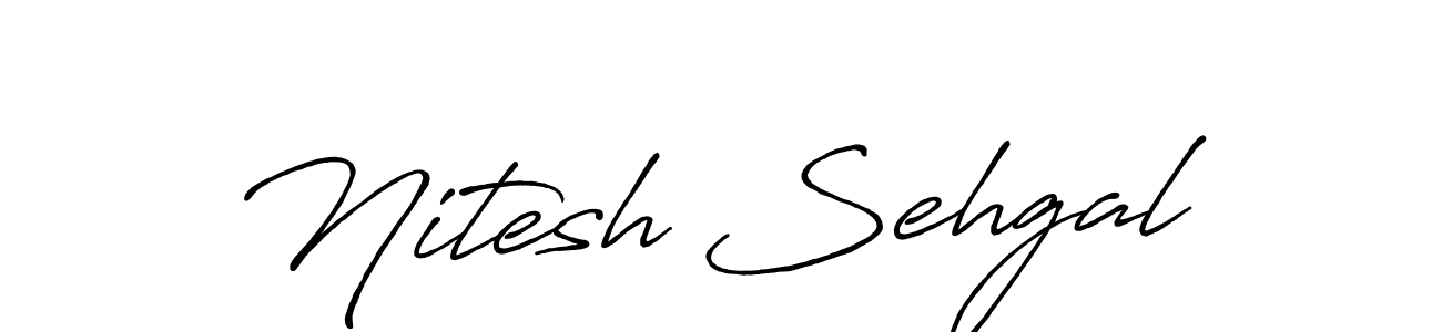 Use a signature maker to create a handwritten signature online. With this signature software, you can design (Antro_Vectra_Bolder) your own signature for name Nitesh Sehgal. Nitesh Sehgal signature style 7 images and pictures png