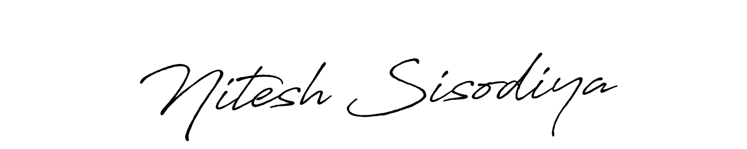 You can use this online signature creator to create a handwritten signature for the name Nitesh Sisodiya. This is the best online autograph maker. Nitesh Sisodiya signature style 7 images and pictures png