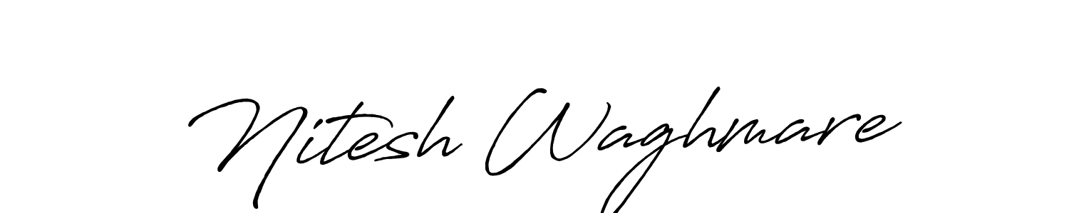 How to make Nitesh Waghmare signature? Antro_Vectra_Bolder is a professional autograph style. Create handwritten signature for Nitesh Waghmare name. Nitesh Waghmare signature style 7 images and pictures png