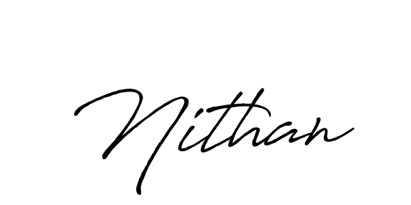 Nithan stylish signature style. Best Handwritten Sign (Antro_Vectra_Bolder) for my name. Handwritten Signature Collection Ideas for my name Nithan. Nithan signature style 7 images and pictures png