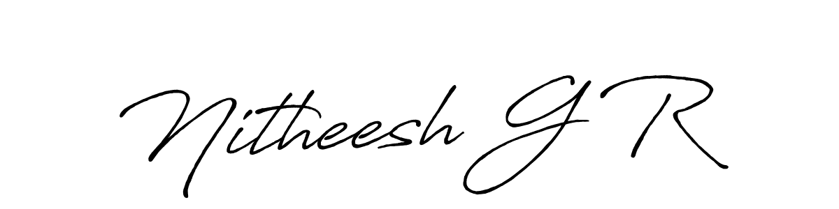 See photos of Nitheesh G R official signature by Spectra . Check more albums & portfolios. Read reviews & check more about Antro_Vectra_Bolder font. Nitheesh G R signature style 7 images and pictures png
