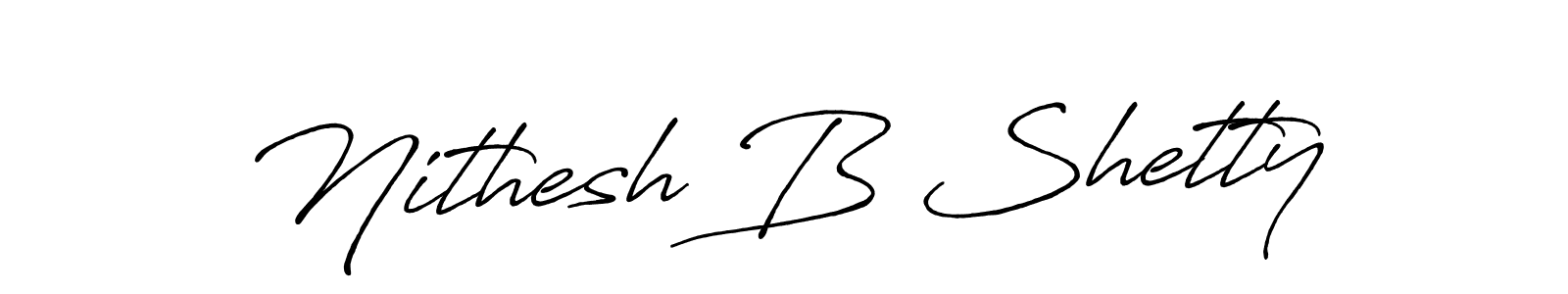 Also we have Nithesh B Shetty name is the best signature style. Create professional handwritten signature collection using Antro_Vectra_Bolder autograph style. Nithesh B Shetty signature style 7 images and pictures png