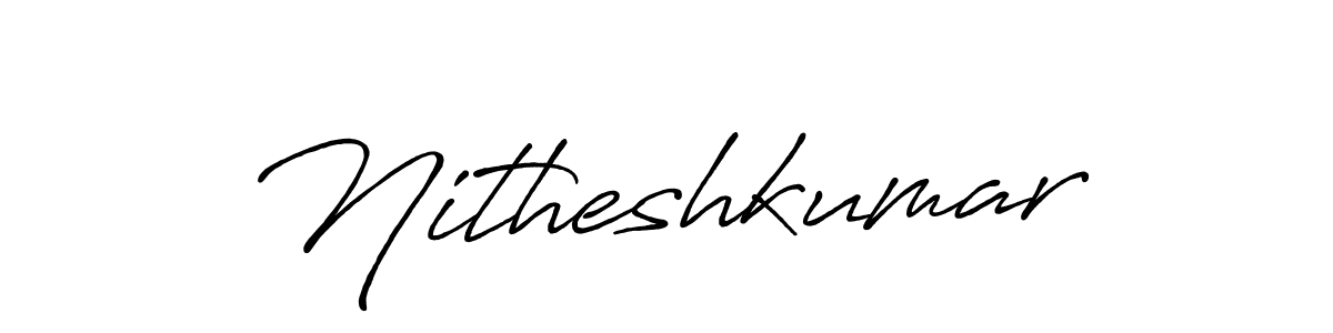 It looks lik you need a new signature style for name Nitheshkumar. Design unique handwritten (Antro_Vectra_Bolder) signature with our free signature maker in just a few clicks. Nitheshkumar signature style 7 images and pictures png