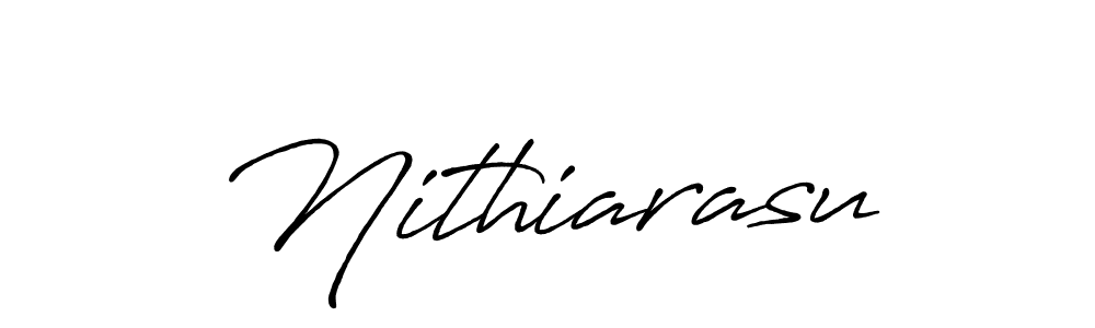 Make a beautiful signature design for name Nithiarasu. With this signature (Antro_Vectra_Bolder) style, you can create a handwritten signature for free. Nithiarasu signature style 7 images and pictures png